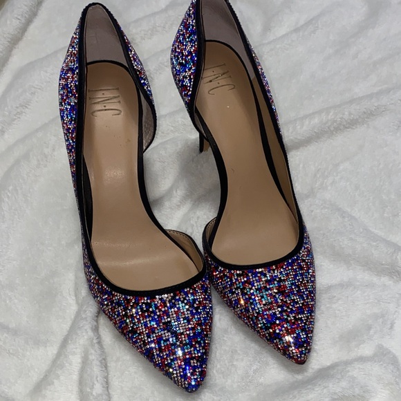 INC International Concepts Shoes - INC International Concepts Multicolor Sequin Heels